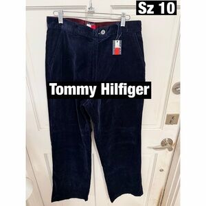 Tommy Hilfiger  Vintage Woman’s Navy Cotton Velour Pants NWT